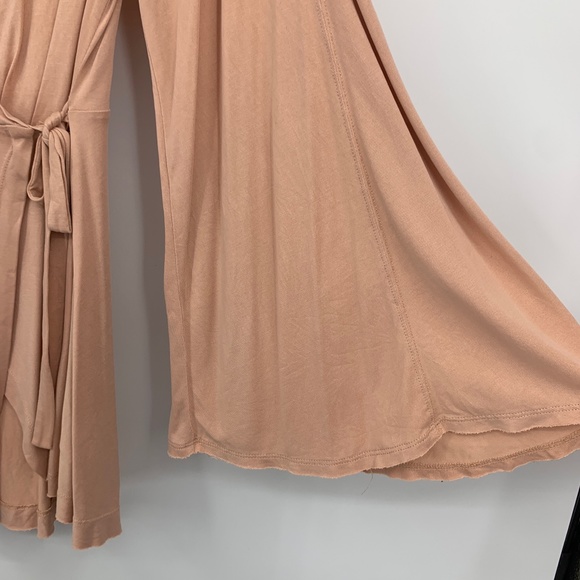 Free People Blouse Top XS Dynasty Wrap Bell Sleeve - Picture 5 of 6